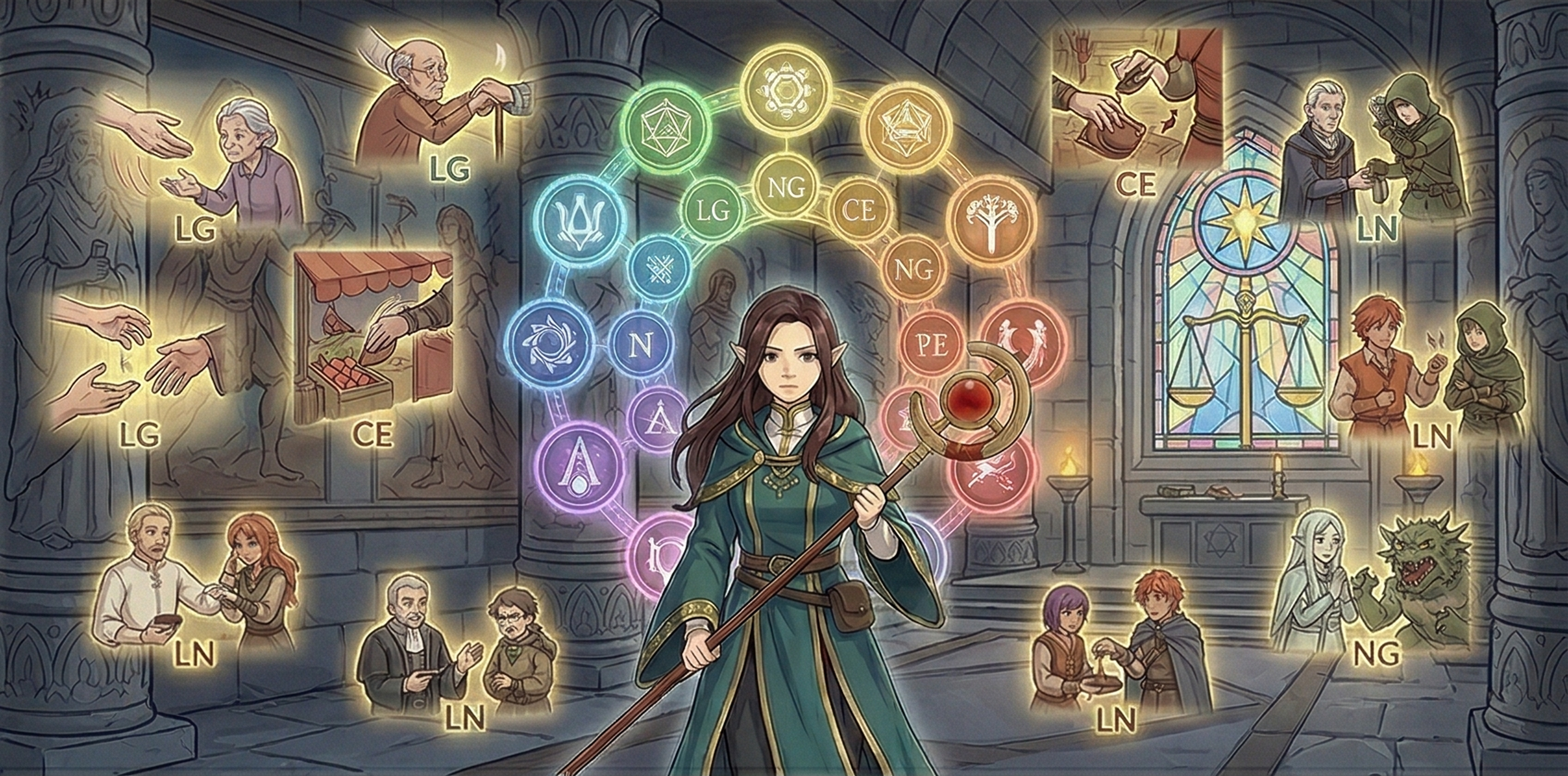 Los 9 alineamientos de D&D explicados con ejemplos